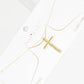 Gold Micro Pave Cross Necklace