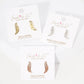 Gold Angel Wing Ear Post Earrings