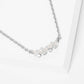 Minimalist Petite Pearl and Crystal Bar Necklace