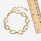 High-Shine Oval Link Statement Anklet