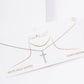Gold Plated Cubic Filled Mini Cross Necklace