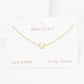 Gold Plated Initial Letter Bracelet
