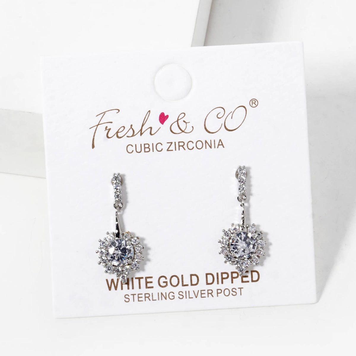Gold Plated Sunburst Drop Earrings