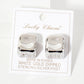 Polished Hand-Molded Organic Square-Shaped Stud Earrings