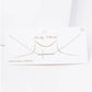 Gold Plated Sideway Christian Cross Necklace