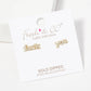 Gold Plated Fxxk You Stud Earrings