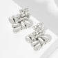 Polished Two Interconnected Diamond-Shaped Design Earrings