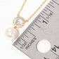 Bridesmaid Cubic Zirconia & Pearl Pendant Necklace