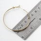 Textured Slim Hoop Earrings