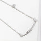 Gold Plated Uncut Bar Necklace