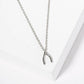 Minimalist Wishbone Pendant Necklace