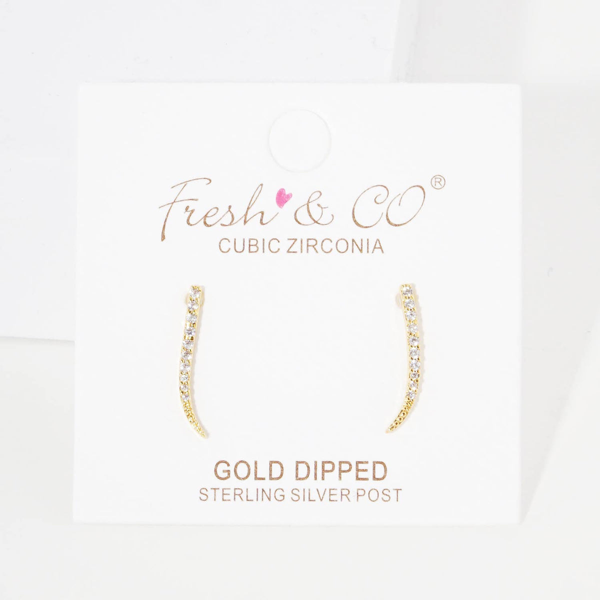 Cubic Zirconia Ear Crawlers