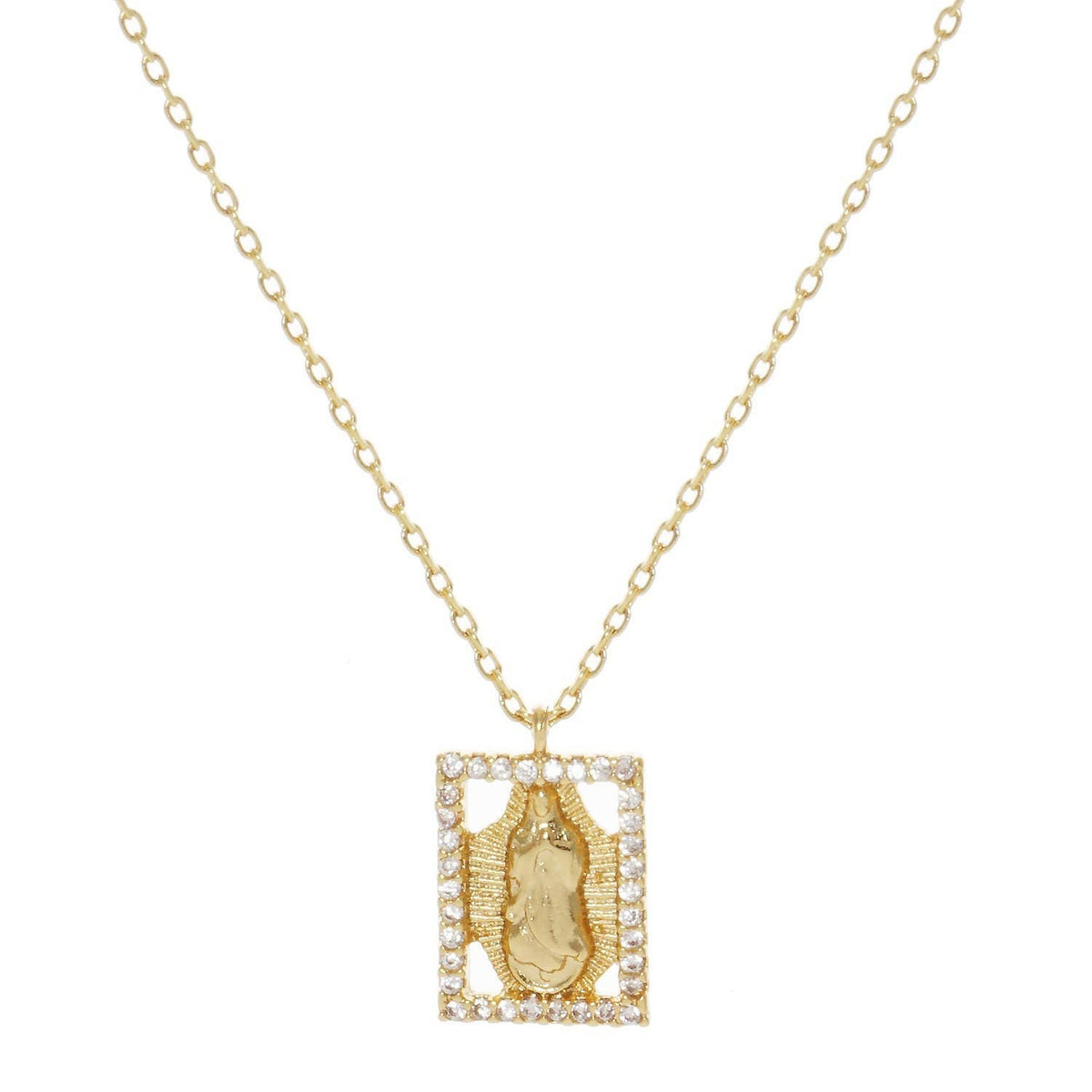 Gold Our Lady of Guadalupe Necklace