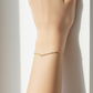 Dainty Cubic Zirconia Bar Chain Bracelet