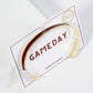 18K GOLD DIPPED ENAMEL COLOR GAME DAY CUFF BRACELET