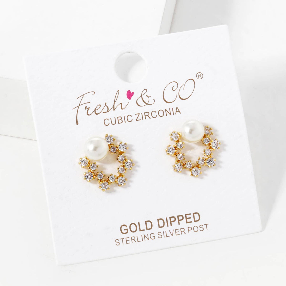 Freshwater Pearl Star Shaped Stud Earrings