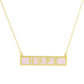 Gold Plated Mini Bar HOPE Necklace