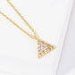 Dainty Pave Triangle Bridesmaid Necklace