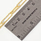18K-Gold-Dipped 20-15mm Textured Paperclip Chain Necklace