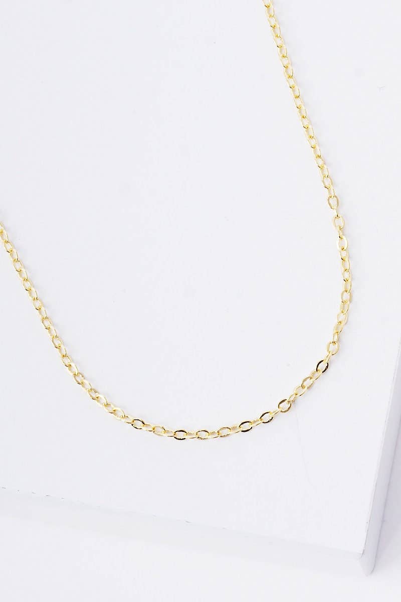 Gold Simple Chain Link Necklace