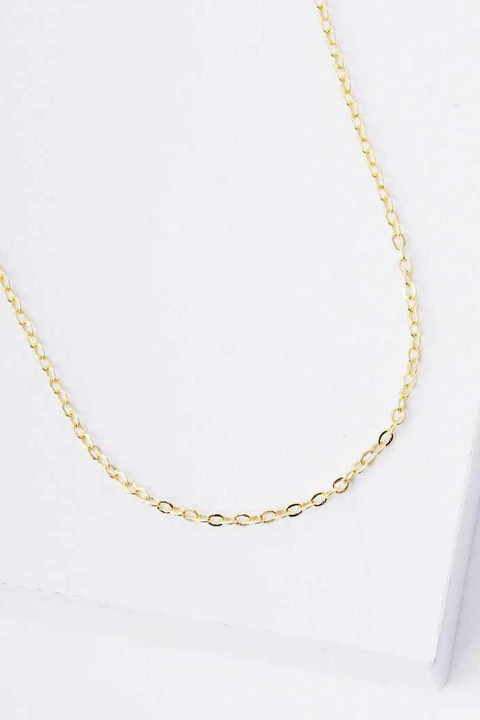 Gold Simple Chain Link Necklace