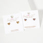 Pave-Set 6mm Tiny Heart 18K-Gold-Dipped Brass Earrings