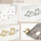 Pave-Set 11mm Musical-Note Brass Stud Earrings