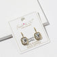 Birthstone Dangle Earrings – Gold-Dipped Octagon Cubic