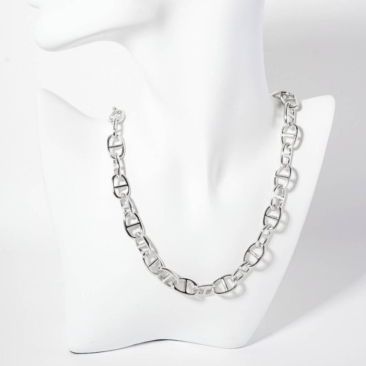 18K-Gold-Dipped Polished 17mm Mariner-Chain Necklace