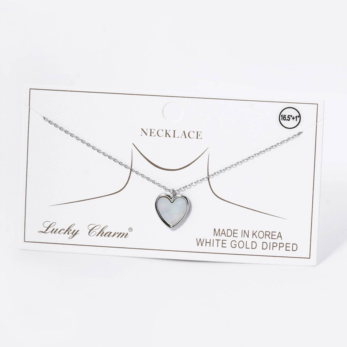 Dainty Gold-Dipped Heart Charm Necklace