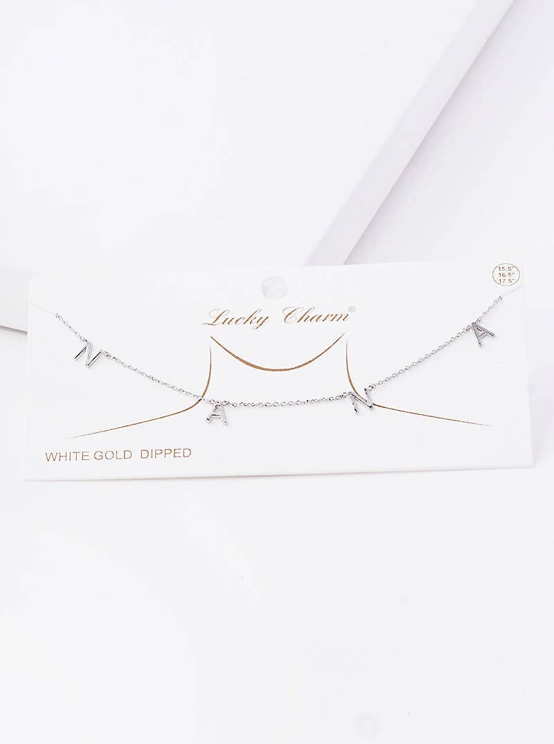 Mini Spaced Letter Nana Necklace