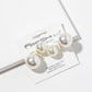 Jumbo Double-Sided Ball Stud Earrings – Statement Pearl