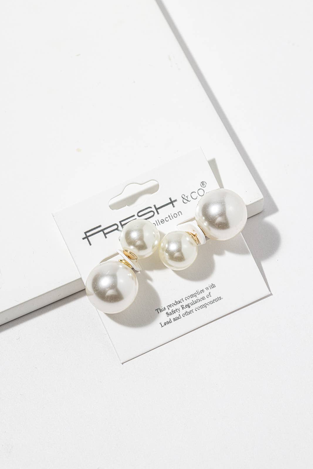 Jumbo Double-Sided Ball Stud Earrings – Statement Pearl