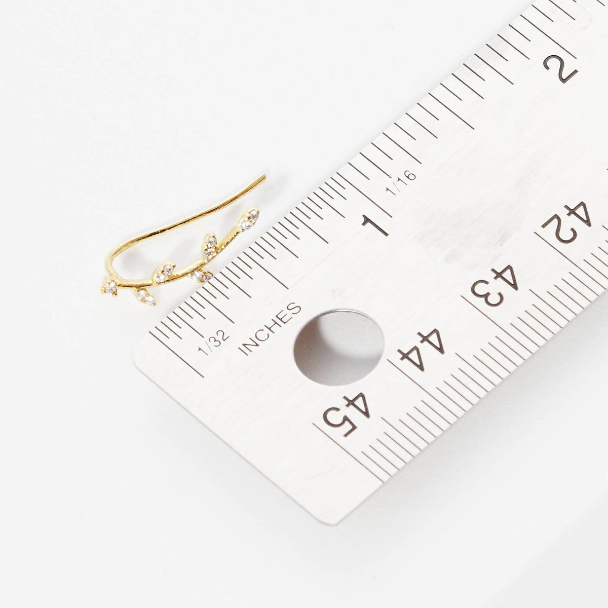 Cubic Zirconia Vine Ear Crawler