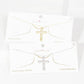 Gold Round Princess Cut Cross Necklace