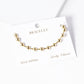 Minimalist Polished Bead Chain Bracelet.