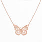 Gold Plated Dainty Butterfly Charm Necklace