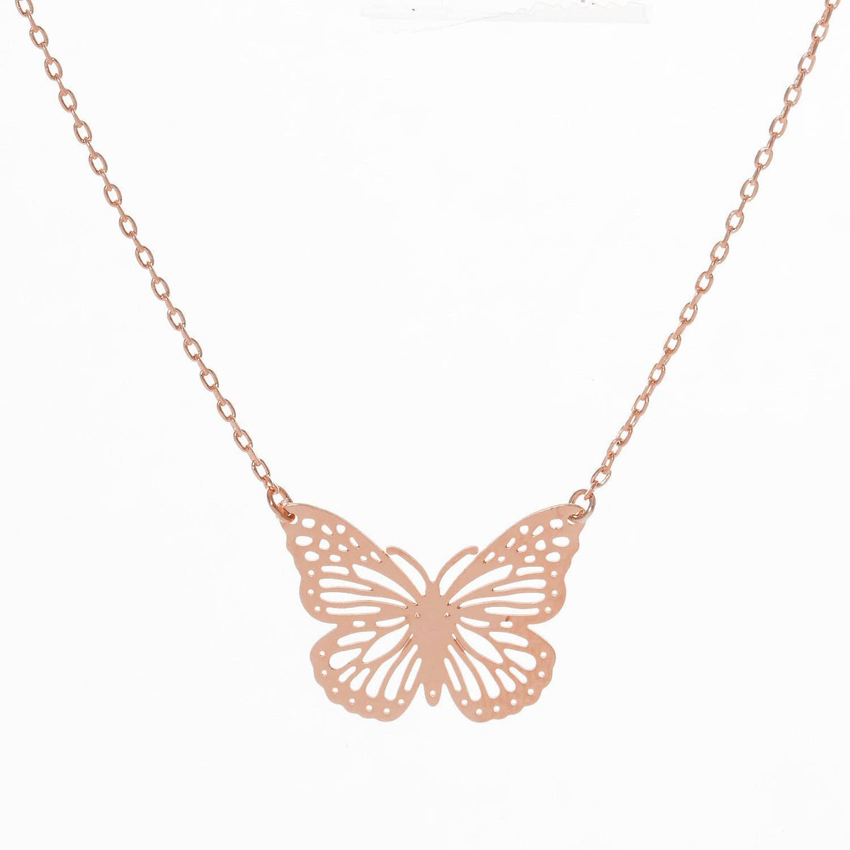 Gold Plated Dainty Butterfly Charm Necklace