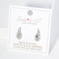 18K Gold Dipped Angel Wings Cubic Zirconia Stud Earrings