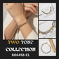 Two-Tone U-Link & Rope Chain Bracelet