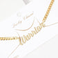 Gold Plated Cuban Link WARRIOR Necklace