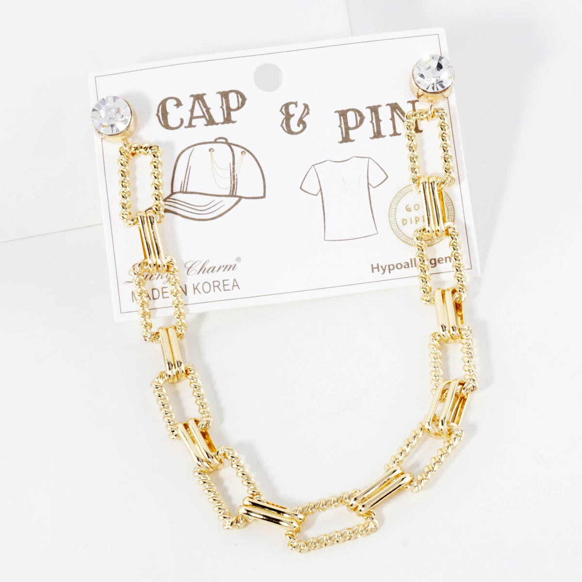 Cap & Pin Chunky Chain Accessory