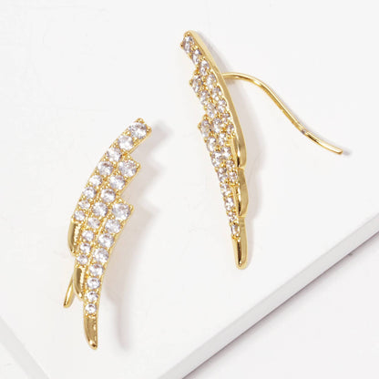 Pavé Lightning Bolt Ear Crawlers