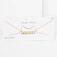 Gold Plated Mini Bar BRIDE Necklace