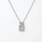 Minimalist Crystal Perfume Bottle Pendant Necklace