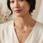 Double Open & Pavé Heart Pendant Necklace