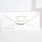 Gold Plated Script Letter Mama Necklace
