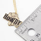 Howdy Y'all Cowboy Hat Western Pendant Necklace