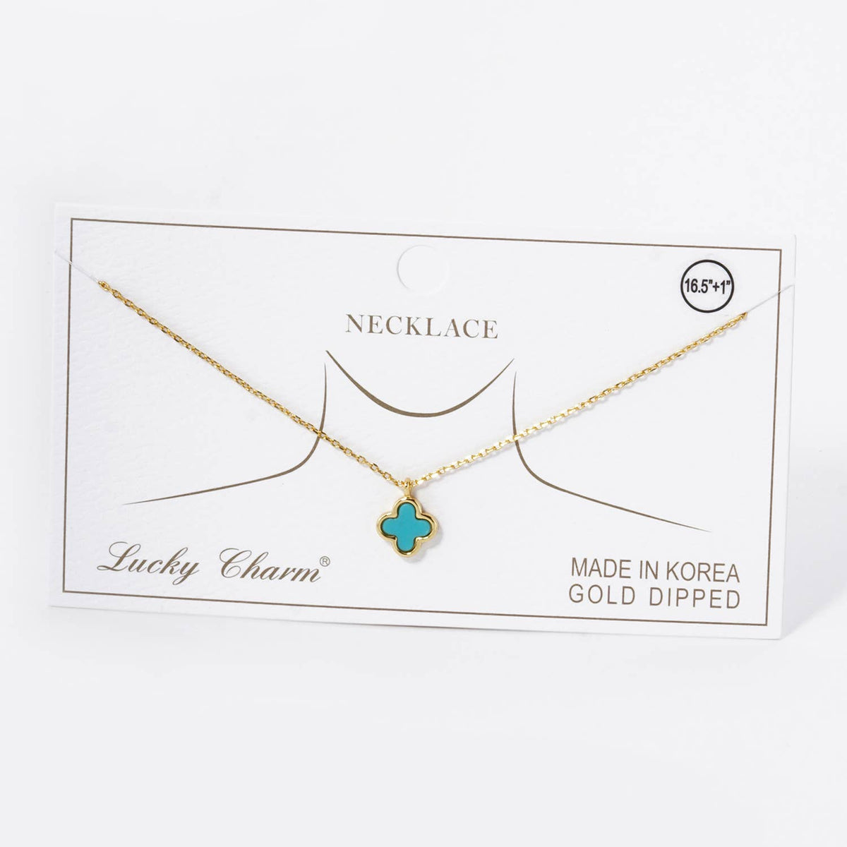 Lucky Clover Mini Pendant Necklace