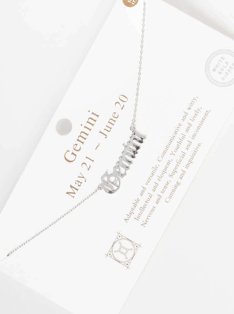 Gold Plated Zodiac Sign Necklace